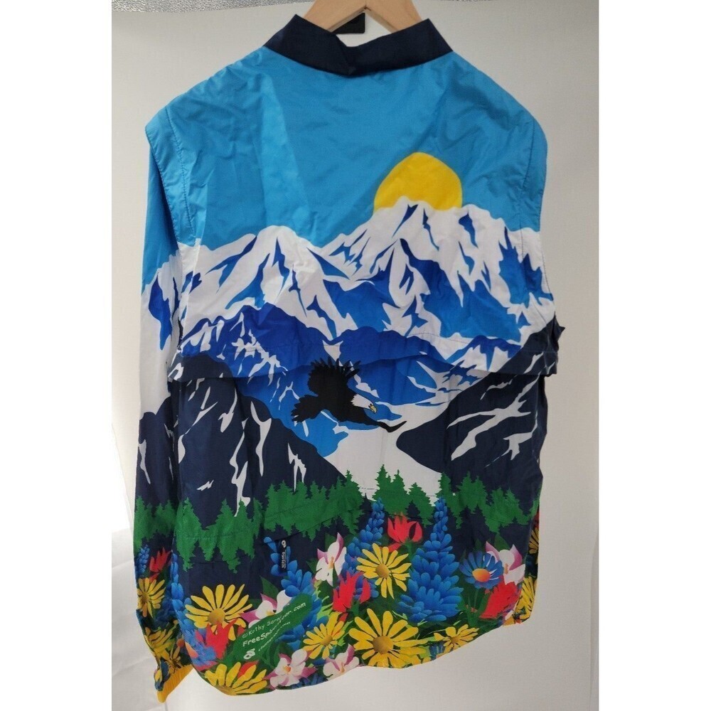 Free Spirit Wear Awesome Wind Jacket/Vest Kathy Sarns Artwork Biking - Picture 2 of 8